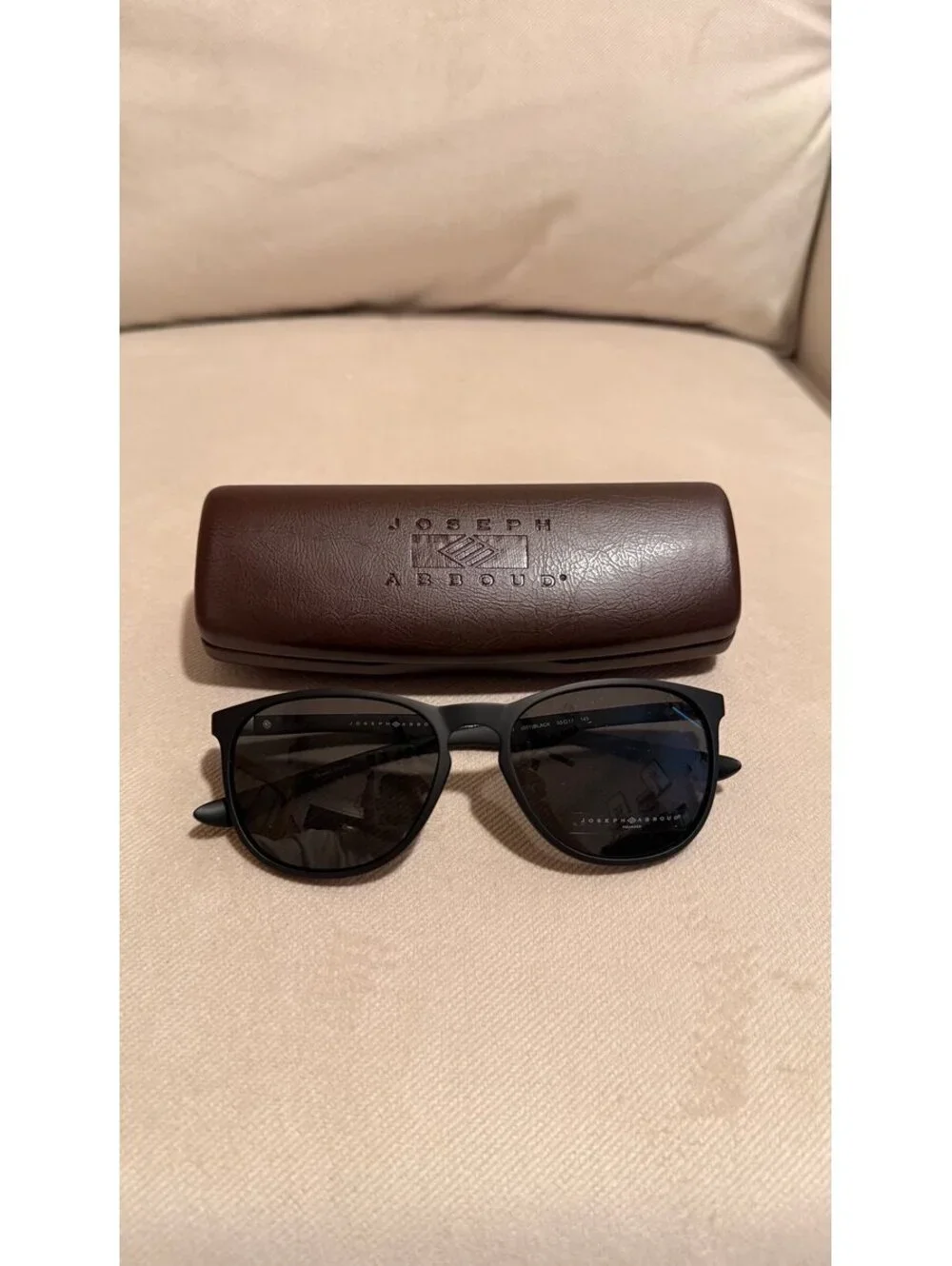 NEW Joseph Abboud Black Sunglasses with Case